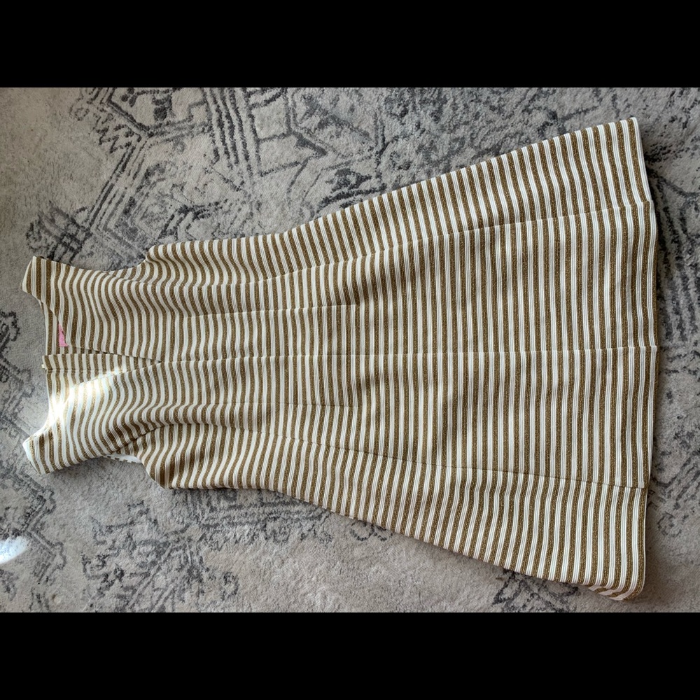Lilly pulitzer Brielle dress gold and ivory med